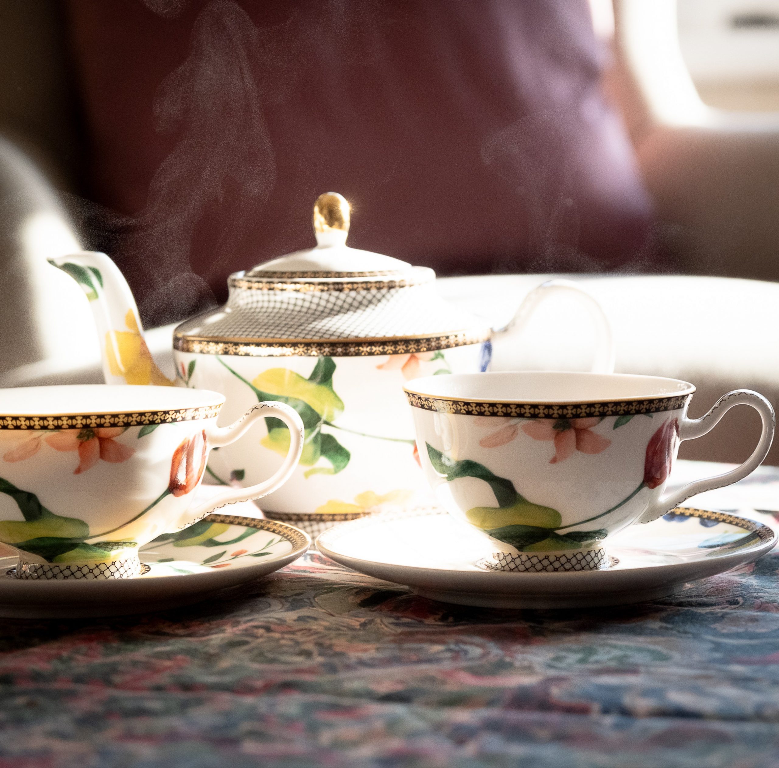 Image of a man and womans hands during a wedding
